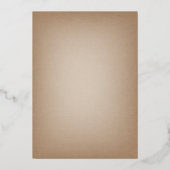 Slaperige Beer krabbanden Baby shower Folie Uitnodiging (Achterkant)