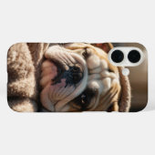 slaperige bulldog Case-Mate iPhone case (Achterkant (horizontaal))