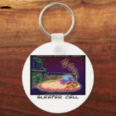 Slaperige Cel Funny Gifts-T - shirts en verzamelob Sleutelhanger (Voorkant)