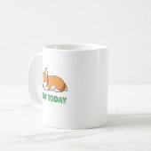 Slaperige Corgi Niet Vandaag Koffiemok (Voorkant links)