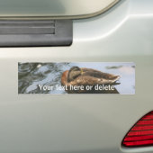 Slaperige Eend Natuur Gepersonaliseerd Bumpersticker (Op auto)