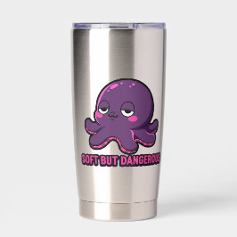 Slaperige Grappige Octopus  Geïsoleerde Drinkbeker