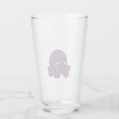Slaperige Grappige Octopus Glas (Achterkant)