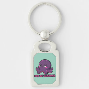 Slaperige Grappige Octopus Sleutelhanger