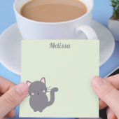 Slaperige Grijze Kat Salie Plaknotities Post-it® Notes