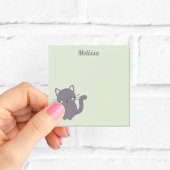 Slaperige Grijze Kat Salie Plaknotities Post-it® Notes
