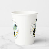 slaperige grillige bij papieren bekers (Rechts)