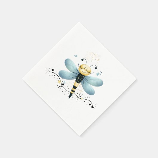 Slaperige grillige libel servet (Hoek)