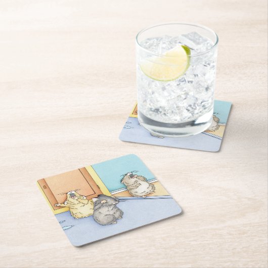 Slaperige hamsters kartonnen onderzetters (Insitu)