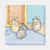 Slaperige hamsters magneet (Voorkant)