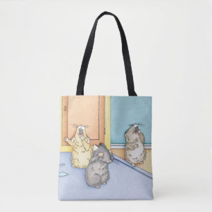 Slaperige hamsters tote bag