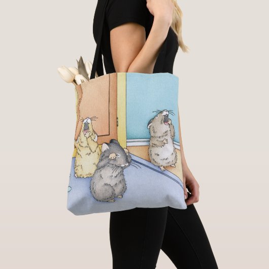 Slaperige hamsters tote bag (Dichtbij)