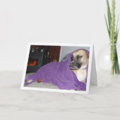 Slaperige Hond bij de Haard Kaart (Voorkant)