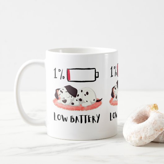 Slaperige Hond Ontwerp Koffiemok (Met donut)