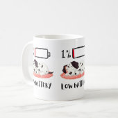 Slaperige Hond Ontwerp Koffiemok (Voorkant links)