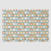 Slaperige hoofd katten hoofden tissuepapier (Voorkant)