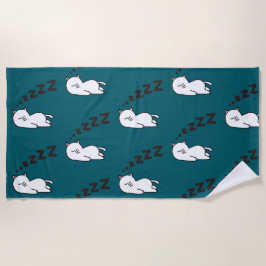 Slaperige Kat Kat Strandlaken