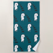 Slaperige Kat Kat Strandlaken (Voorkant)