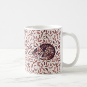 Slaperige kat koffiemok