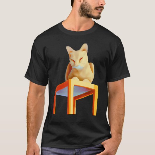 Slaperige Kat T-shirt (Voorkant)