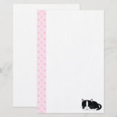 Slaperige Kat {Tuxedo} Briefpapier (Voorkant / Achterkant)
