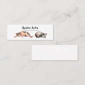 Slaperige katten mini visitekaartje (Voorkant / Achterkant)