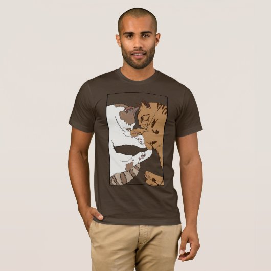 Slaperige Katten T-shirt (Voorkant volledig)