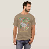 Slaperige Kerst Koala en Lorikeets T-shirt (Voorkant volledig)