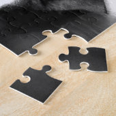 slaperige kerst pitbull puppy's schattig kerstman legpuzzel (Zijkant)