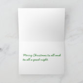 Slaperige Kerstman Feestdagen Kaart (Binnen)