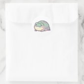 Slaperige Kikker Sticker Schattige Moe Kikker Meme (Tas)