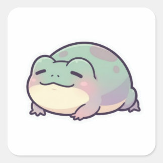 Slaperige Kikker Sticker Schattige Moeie Kikker Me