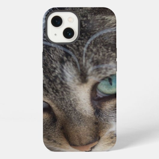 Slaperige Kitty iPhone Hoesje (Achterkant)