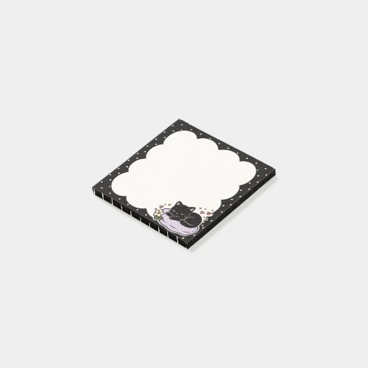 Slaperige Kitty Post-it® Notes (Schuin)