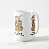 Slaperige kledingkoffie koffiemok (Voorkant rechts)