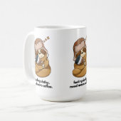 Slaperige kledingkoffie koffiemok (Voorkant links)