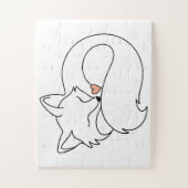 Slaperige Kleine Vos Legpuzzel (Verticaal)