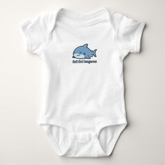 Slaperige Knuffel Haaien Baby Kleren Romper (Voorkant)
