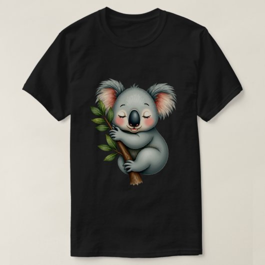 Slaperige Koala T-shirt (Design voorkant)