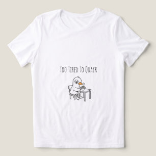 Slaperige koffie eend ochtendstemming grappige sch Tri-Blend shirt