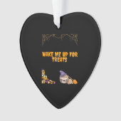 Slaperige luiaard klaar voor Halloween traktaties! Ornament (voorkant)