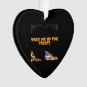 Slaperige luiaard klaar voor Halloween traktaties! Ornament (voorkant)