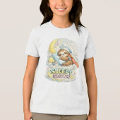 Slaperige Luiaard Tri-Blend Shirt (Voorkant)