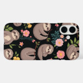 Slaperige luiaards en bloemige dromen Case-Mate iPhone case (Achterkant (horizontaal))