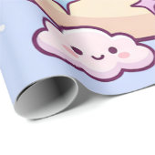 Slaperige Maan Kitten Cadeaupapier (Rol Hoek)