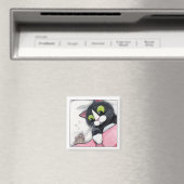 Slaperige metgezel - kattenmagneet magneet (Insitu (Vaatwasser))