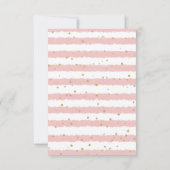 Slaperige Olifant Schattige Baby Meisje Douche Bedankkaart (Achterkant)