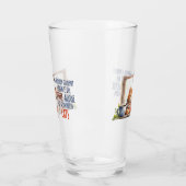 Slaperige Oranje Kat met Koffie – Cosy Cat Glas (Links)