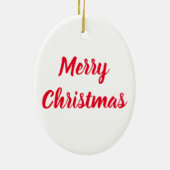 Slaperige Otter Kerstman Keramisch Ornament (Achterkant)