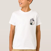 Slaperige Panda die slaapt op Rijstbal voor Kinder T-shirt (Voorkant)